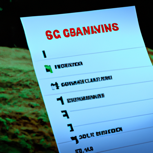 The Zombie Survival Guide Checklist